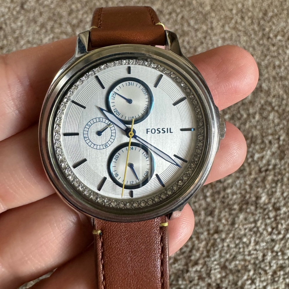 Fossil Watch - Chelsey Analog with Brown Band